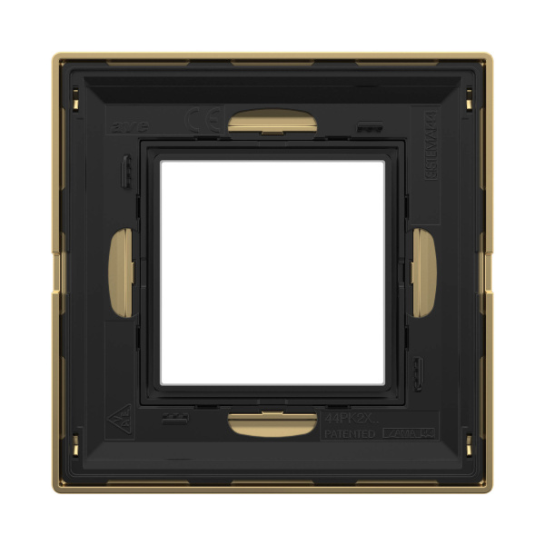 Купить DKC Рамка из металла, "Avanti", золотая, 1 пост (2 мод.)