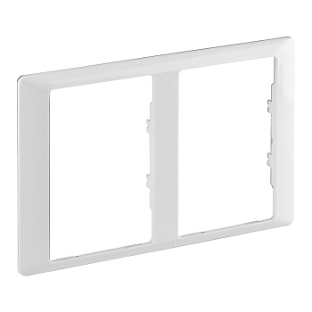 Legrand Valena LIFE Белая Рамка для двойных розеток 2-постовая 754222