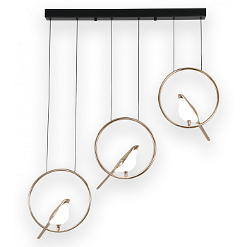 Kink Light 08446-3А,33 Подвес Арси черный/золото w91 h150 Led 3*10W (4000K)