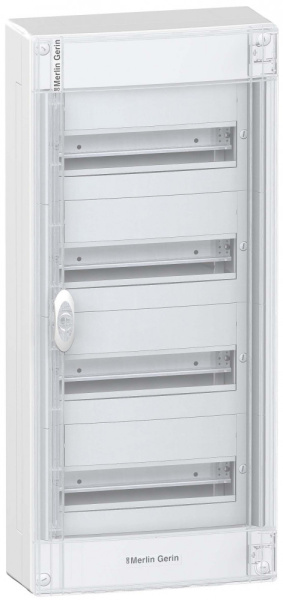 Купить SE Pragma Бокс навесной 52мод (4р) 336x750x143 прозрачная пластиковая дверь PRA29413