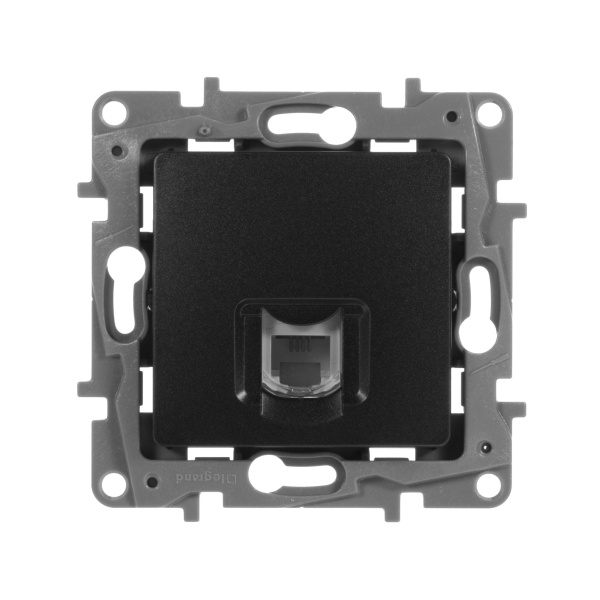 Купить Legrand Etika Антрацит Розетка тел. (RJ11) 672640