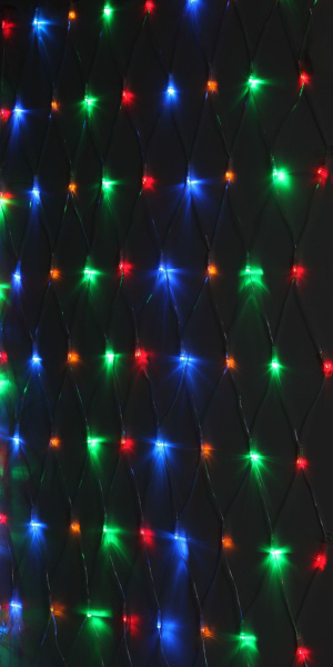 Купить ЭРА ENIS-01M Гирлянда LED Сеть 1,8 м*1,5 м мультиколор, мультирежим, 220V, IP20