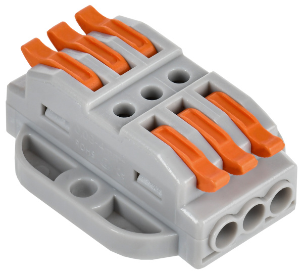 IEK Строительно-монтажная клемма СМК 222-4133P (4шт/упак)