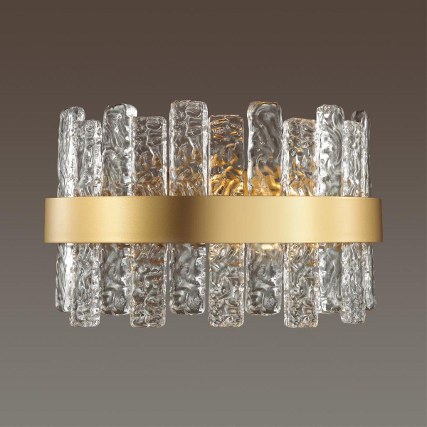 Купить Odeon Light 4938/1W HALL ODL22 365 матов.золотой/прозрачный/стекло/ Бра E14 1*40W MERKALE