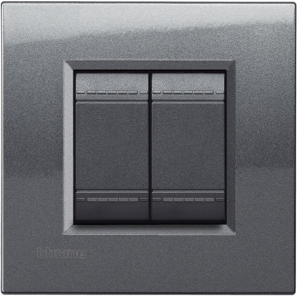 BT LL Сталь Рамка, универсальная, 2 модуля LNA4802AC