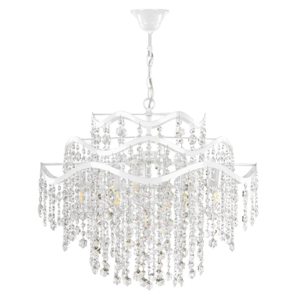 Freya Crystal Charlotte Белый Подвесной светильник E14 40W FR1001PL-09W