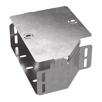 Промрукав Переходник левый с крышкой Стандарт 200х150х80 PR16.0492