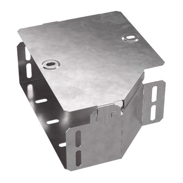 Промрукав Переходник левый с крышкой Стандарт 200х150х80 PR16.0492