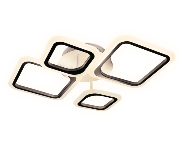 Купить Ambrella Потолочный светодиодный светильник с пультом FA4382/4 WH белый 4200K/3000K+6400K/6400K+3000K 59W 660*490*120 (ПДУ ИК)