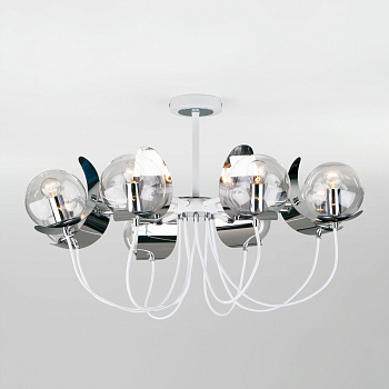 Eurosvet Люстра в стиле лофт с поворотными рожками 70110/8 белый a045164