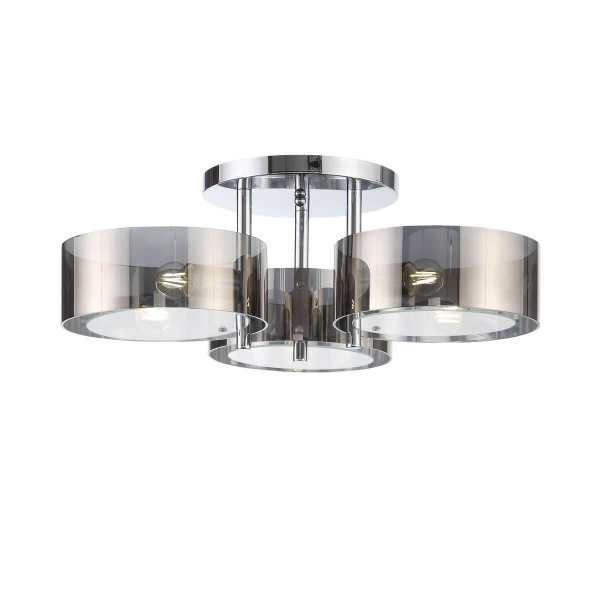 Купить Evoluce SL483.702.03 Люстра потолочная Хром/Дымчатый E27 3*40W