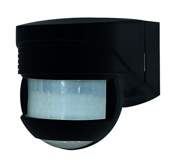 BEG Черный Датчик движения уличный 200°, радиус действия 12м., защита от подкрадывания 360°, IP54 91022