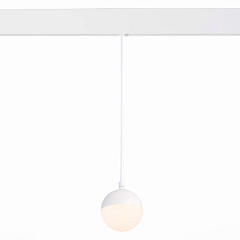 ST Luce ST358.533.07 Магнитный трековый светильник подвесной белый LED 1*7W 3000K 520Lm Ra>80 120° IP20 D90xH90 48V