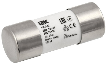 IEK KARAT Плавкая вставка цилиндрическая ПВЦ 14х51 25А KARAT MFL20-025