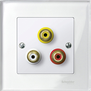 SE Merten SM Механизм аудио/видео розетки MTN4351-0319
