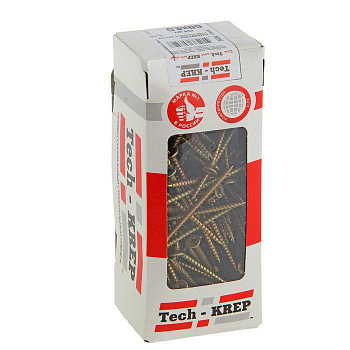 Tech-Krep Саморезы универсальные  60х4,5 мм (150 шт) желтые - коробка с ок. 102257