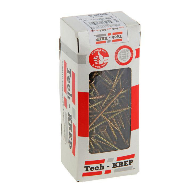 Tech-Krep Саморезы универсальные  60х4,5 мм (150 шт) желтые - коробка с ок. 102257