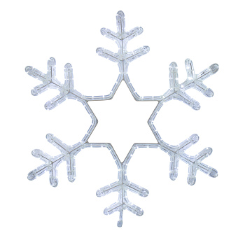 NEON-NIGHT Фигура световая "Снежинка" цвет белый, размер 55*55 см, мерцающая 501-337