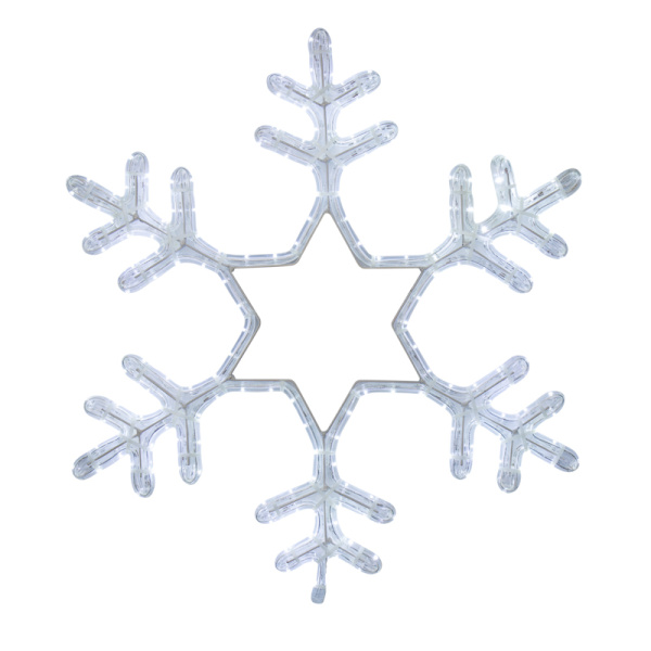 NEON-NIGHT Фигура световая "Снежинка" цвет белый, размер 55*55 см, мерцающая 501-337