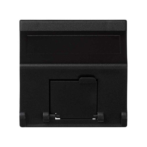 Simon Connect Графит Адаптер наклонный со шторкой на 1 модуль MD (RJ45, оптоволокно), 45х45мм K80-14