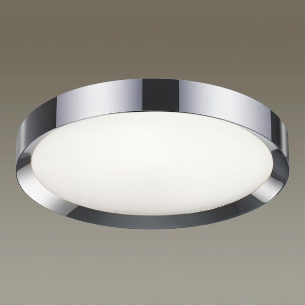 Купить Odeon Light 4947/60CL WALLI ODL22 512 хром/белый/пластик Настенно-потолочн.светильн. пульт ДУ LED 60W пульт ДУ 4000K LUNOR