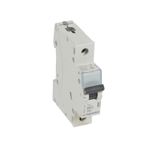 Legrand TX3 Автоматический выключатель 1P 63A (B) 6000/10kA 403866