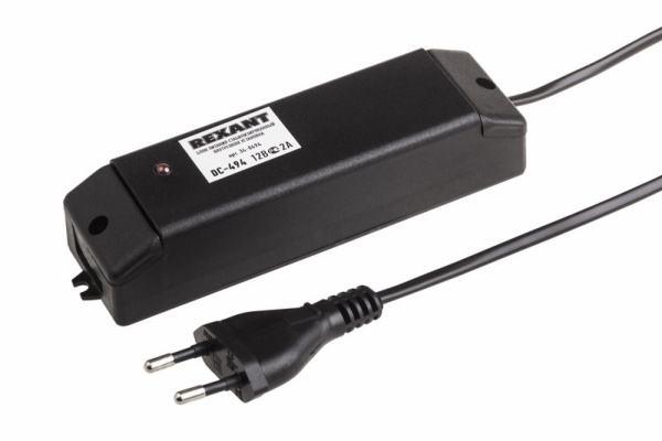 Блок питания стабилизированный 12В, 2А, внутренняя установка DC-494 Rexant 34-0494