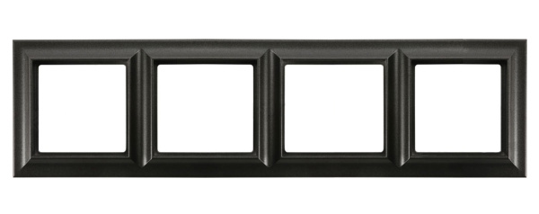 JUNG EcoProfi Standart Черный матовый Рамка 4-ая EPS484SWM