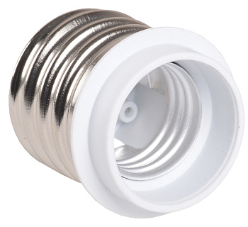 IEK ПР40-27-К02 Переходник пластик, Е40-Е27, белый