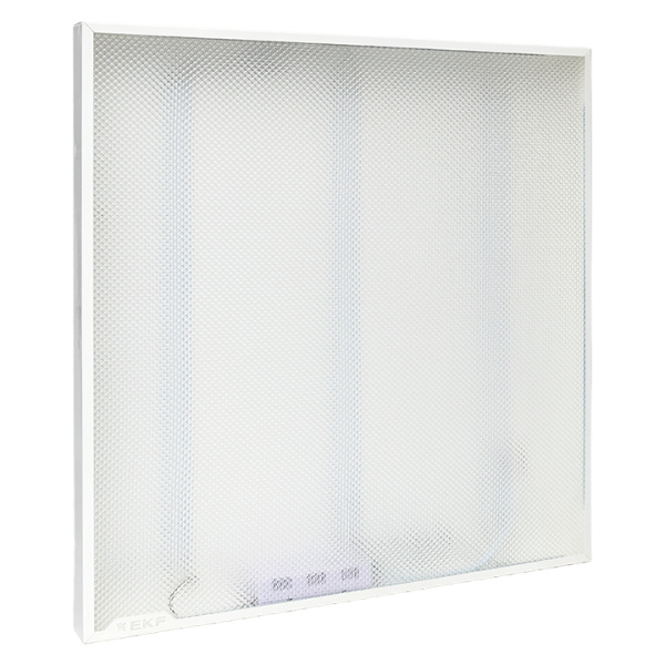 EKF Панель светодиодная ДВО-1001 Призма 30Вт 6500К 595х595х40 IP40