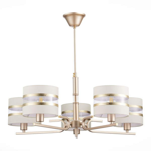 Evoluce SLE300203-05 Светильник подвесной Золото/Белый E14 5*40W