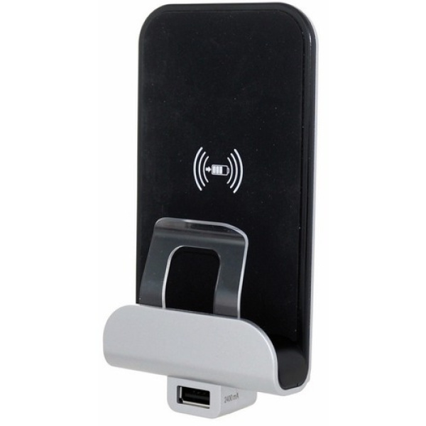 Купить Legrand Etika Слоновая кость Беспроводное зарядное устройство Qi 1А с дополнительным разьемом USB A 5В 2,4А 672337