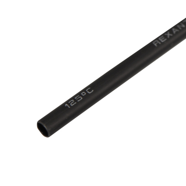 Клеевая 3.0 / 1.0мм (3:1) 1м термоусадка черная Rexant 26-0003