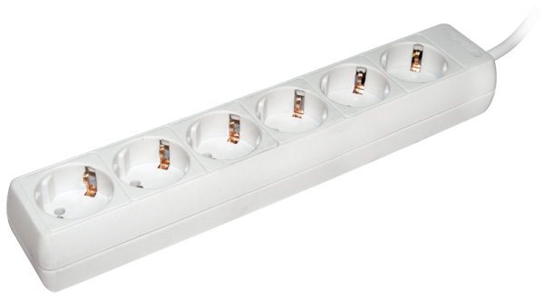 Купить IEK Удлинитель У06 6 мест 2Р+PЕ/3метра 3х1мм2 16А/250