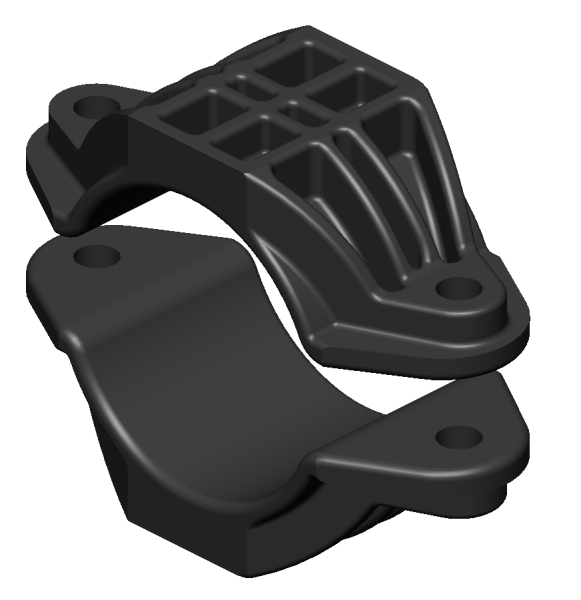 EKF Одиночное кабельное крепление D 85-105 мм