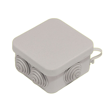 Hegel Коробка разветвительная д/откр монтажа с 6 мембранными вводами, внутр разм 70x70х40 мм, квадрат, IP55 КР2605-И