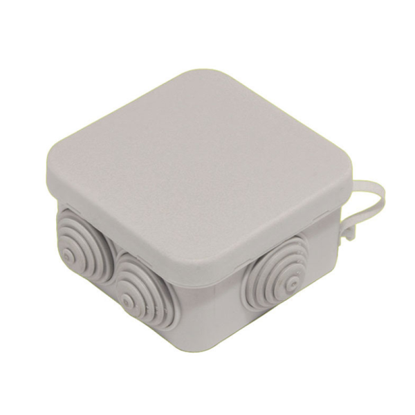 Hegel Коробка разветвительная д/откр монтажа с 6 мембранными вводами, внутр разм 70x70х40 мм, квадрат, IP55 КР2605-И