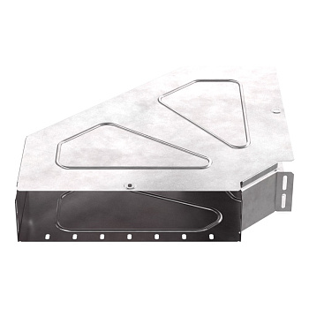 Промрукав Угол горизонтальный 90 градусов с крышкой Стандарт 400х100 PR16.0624