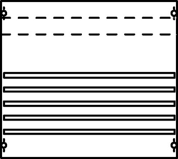 ABB Панель с системой шин 250А 2ряда/3рейки 2V002A