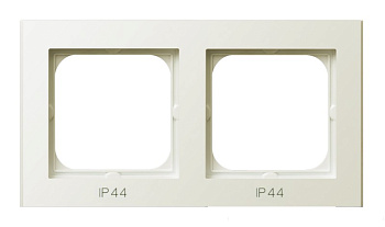 Ospel Sonata Бежевый Рамка 2-ая для выключатель IP-44 RH-2R/27