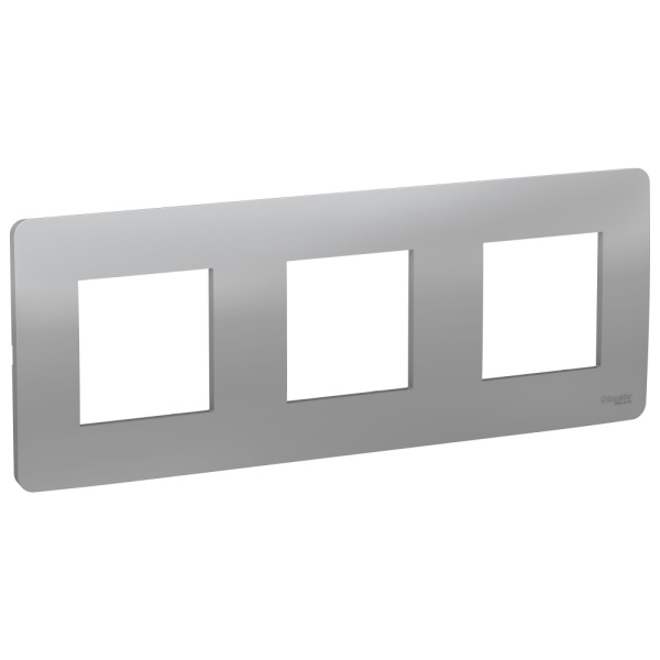 SE Unica Studio Алюминий Рамка 3-ная NU200630