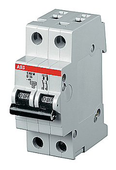 ABB Выключатель автоматический 2-полюсный S202P C16 2CDS282001R0164 ABB Выключатель автоматический 2-полюсный S202P C16 2CDS282001R0164