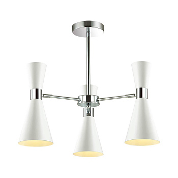 Lumion 3661/3C LN18 000 хром/матовый белый Люстра потолочная E14 3*60W 220V QUINN