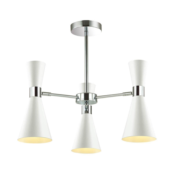 Lumion 3661/3C LN18 000 хром/матовый белый Люстра потолочная E14 3*60W 220V QUINN