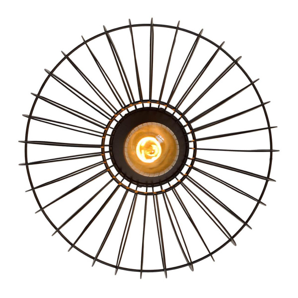 Купить Lucide Черный Светильник 78199/01/30 REDA потолочный E27 Ø32cm H24cm