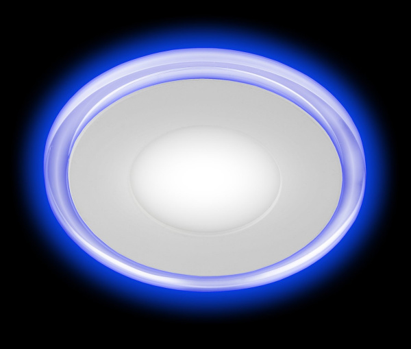 Купить ЭРА LED 3-9 BL Светильник светодиодный круглый c cиней подсветкой LED 9W 220V 4000K