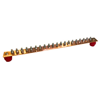 EZETEK ГЗШ 20 подключений 600х40х4 мм, медь 88987