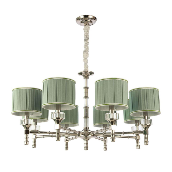 ST Luce SL1121.103.08 Люстра подвесная Никель/Оливковый E14 8*40W