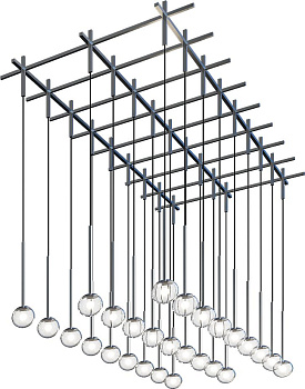 Svetholl Элион L2650 B816 H1300 Лампы: 27 х G9 XSEN8-130816-2650400G927