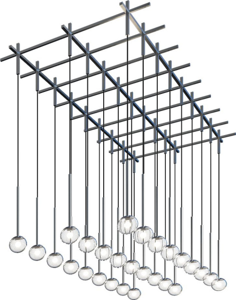 Svetholl Элион L3550 B816 H1300 Лампы: 36 х G9 XSEN8-130816-3550400G936